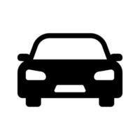 voorste auto vector pictogram