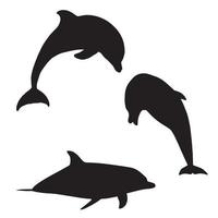 dolfijn silhouet kunst vector