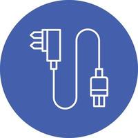 stekker lijn cirkel achtergrond pictogram vector