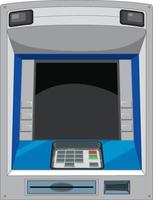 ATM-machine geïsoleerd op witte achtergrond vector