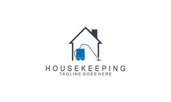 huisreiniging en logo-ontwerp voor thuisservice vector