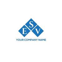 esv creatieve initialen brief logo concept. esv brief design.esv brief logo ontwerp op witte achtergrond. esv creatieve initialen brief logo concept. esv-briefontwerp. vector