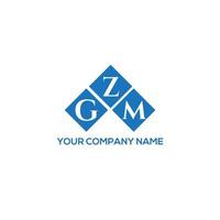 . gzm creatieve initialen brief logo concept. gzm brief design.gzm brief logo ontwerp op witte achtergrond. gzm creatieve initialen brief logo concept. gzm brief ontwerp. vector