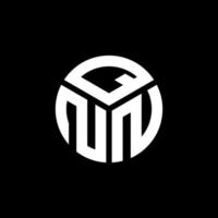 qnn brief logo ontwerp op zwarte achtergrond. qnn creatieve initialen brief logo concept. qnn brief ontwerp. vector