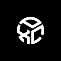 pxc brief logo ontwerp op zwarte achtergrond. pxc creatieve initialen brief logo concept. pxc brief ontwerp. vector