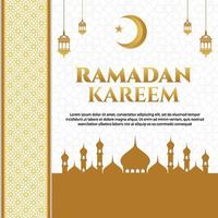 ramadan kareem wenskaart vector