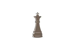 vintage retro koning schaakspel sport logo ontwerp vector