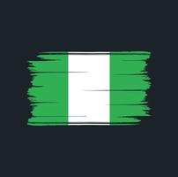 nigeria vlag borstel. nationale vlag vector