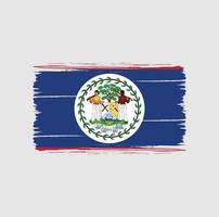 belize vlag penseelstreken. nationale vlag vector