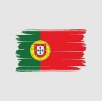 Portugese vlagborstel. nationale vlag vector