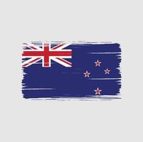 Nieuw-Zeelandse vlag penseelstreken. nationale vlag vector