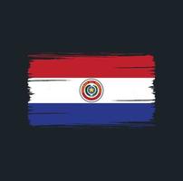 paraguay vlag penseelstreken. nationale vlag vector