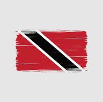 trinidad en tobago vlag penseelstreken. nationale vlag vector