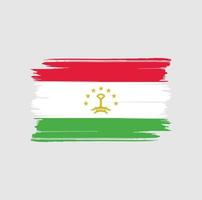 Tadzjikistan vlag borstel. nationale vlag vector