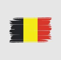 belgische vlag borstel. nationale vlag vector