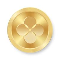 gouden munt van okb okex concept van internet cryptocurrency vector
