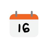 vector kalender dag 16 voor website, cv, presentatie