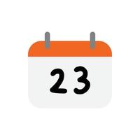 vector kalender dag 23 voor website, cv, presentatie