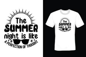 zomer t-shirtontwerp, vintage, typografie vector