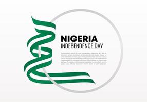 nigeria onafhankelijkheidsdag achtergrond voor viering op 1 oktober. vector