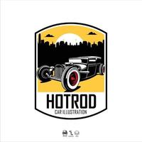 hotrod auto illustratie klaar formaat eps 10.eps vector