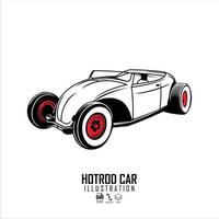 hotrod auto illustratie klaar formaat eps 10.eps vector