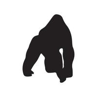 gorilla silhouet kunst vector