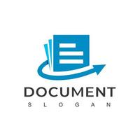 document logo ontwerp vector