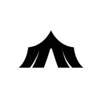 tent pictogram vector vlakke stijl