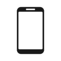 smartphone zwarte vector pictogram op witte achtergrond