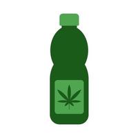 cannabis drank vector pictogram geïsoleerd op een witte achtergrond