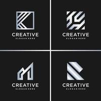 brief logo collectie met unieke stijl premium vector