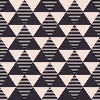 vintage driehoek geometrische vorm naadloze patroon achtergrond. gebruik voor stof, textiel, interieurdecoratie-elementen, verpakking. vector