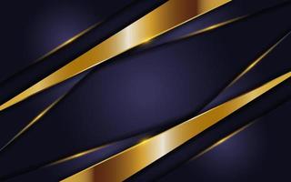 luxe marineblauwe achtergrond met gouden lijnen vector