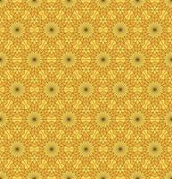 islamitische Perzische ster zeshoek geometrische vorm naadloze patroon honing gouden kleur achtergrond. gebruik voor stof, textiel, interieurdecoratie-elementen. vector