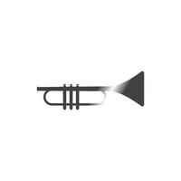 trompet muziekinstrument vector icon