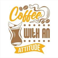 koffie citaten ontwerp typografie vector