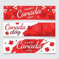 Canada dag banner vector