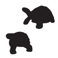 schildpad schildpad silhouet kunst vector