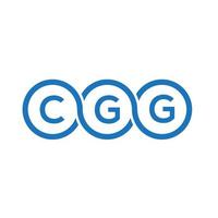 CGG brief logo ontwerp op witte achtergrond. cgg creatieve initialen brief logo concept. cgg brief ontwerp. vector