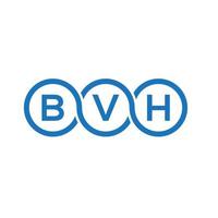 bvh brief logo ontwerp op witte achtergrond. bvh creatieve initialen brief logo concept. bvh brief ontwerp. vector