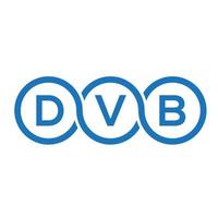 dvb brief logo ontwerp op zwarte background.dvb creatieve initialen brief logo concept.dvb vector brief ontwerp.