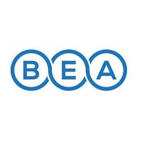 bea brief logo ontwerp op witte achtergrond. bea creatieve initialen brief logo concept. bea brief ontwerp. vector