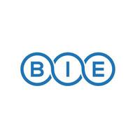 bie brief logo ontwerp op witte achtergrond. bie creatieve initialen brief logo concept. bie brief ontwerp. vector