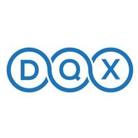 dqx brief logo ontwerp op zwarte background.dqx creatieve initialen brief logo concept.dqx vector brief ontwerp.