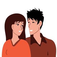 geliefden man en vrouw, relatie, huwelijk vector