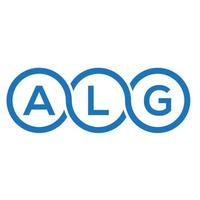 alg brief logo ontwerp op witte achtergrond. alg creatieve initialen brief logo concept. alg brief ontwerp. vector