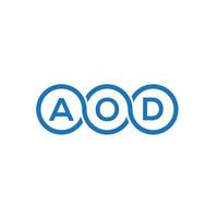 aod brief logo ontwerp op witte achtergrond. aod creatieve initialen brief logo concept. aod brief ontwerp. vector