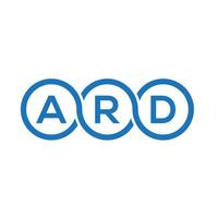 ard brief logo ontwerp op witte achtergrond. ard creatieve initialen brief logo concept. ard brief ontwerp. vector