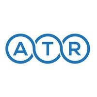 atr brief logo ontwerp op witte achtergrond. atr creatieve initialen brief logo concept. atr brief ontwerp. vector